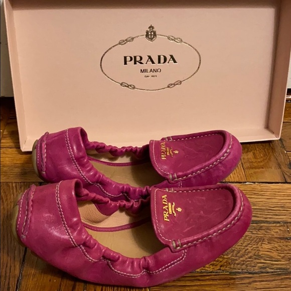 Prada Scrunch driver calazature donna flats - Picture 5 of 8